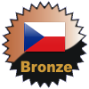 title=The Czech Republic Cacher:  Awarded for finding caches in a percentage of states in Czech Republic  |  Larssen has 7% (1 of 14 states) and needs 8% more to go up a level